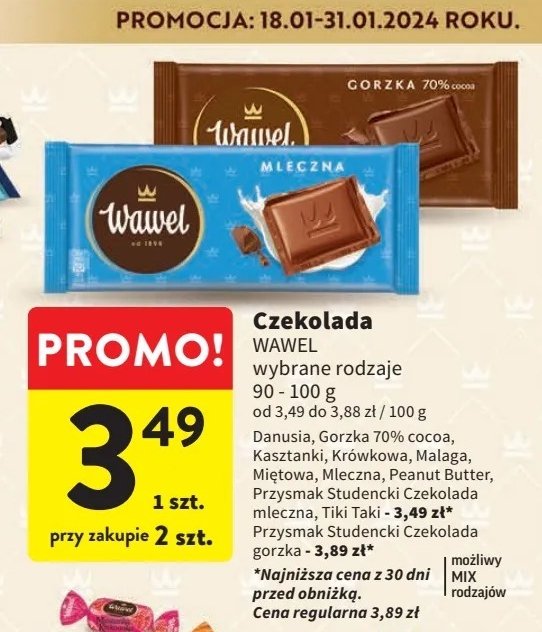 Czekolada Wawel peanut butter promocja