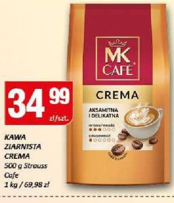 Kawa ziarnista Crema MK Café 500g promocja w Chorten