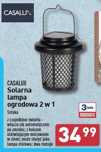 Lampa ogrodowa solarna Casalux promocja