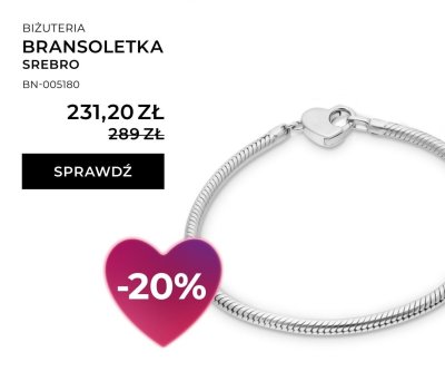 Bransoletka srebro promocja w Briju
