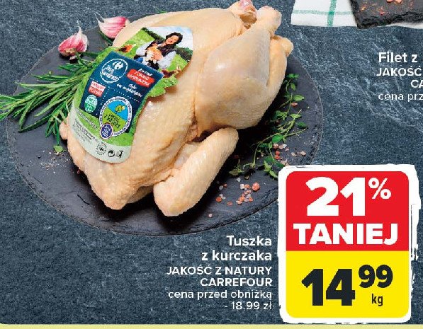 Tuszka kurczaka Jakość z natury carrefour promocja