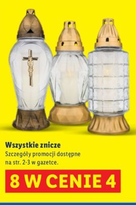 Znicze promocja w Lidl