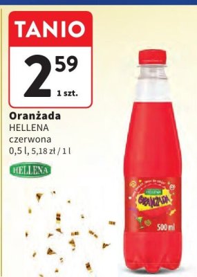 Oranżada HELLENA czerwona promocja w Intermarche