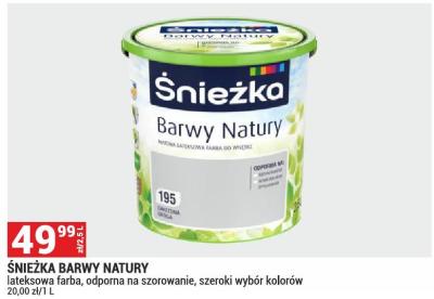 Farba Śnieżka Barwy Natury promocja w Merkury Market