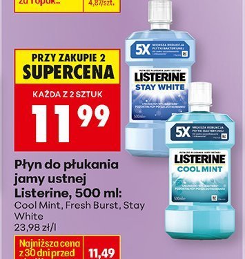 Płyn do płukania jamy ustnej: Cool Mint promocja w Biedronka