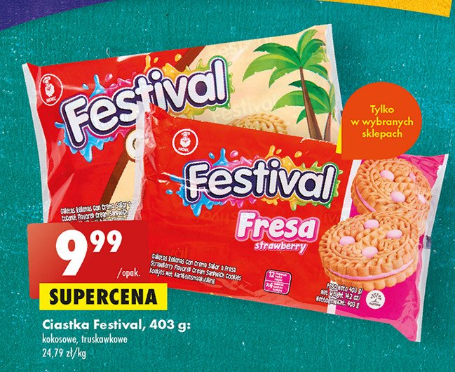 Ciastka coco Festival promocja