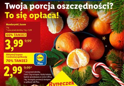 Mandarynki luzem promocja w Lidl