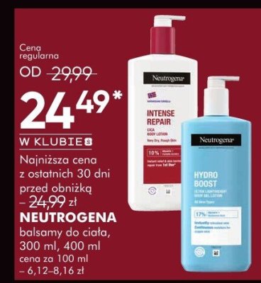 Balsam NEUTROGENA balsamy do ciała 300 ml, 400 ml promocja w Super-Pharm