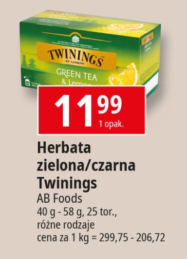 Herbata Twinings green tea & lemon promocja