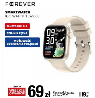 Smartwatch Forever IGO WATCH 3 JW-500 promocja w RTV EURO AGD