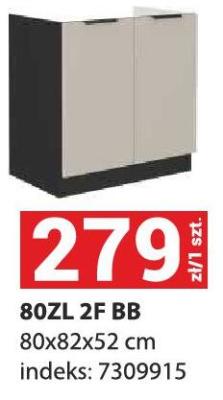 Szafka kuchenna 80ZL 2F BB promocja w Merkury Market