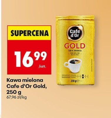 Kawa mielona Cafe d'Or Gold, 250 g promocja w Biedronka