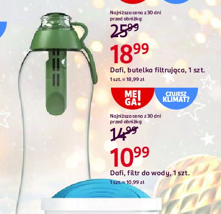 Butelka filtrująca wodę Dafi promocja w Rossmann