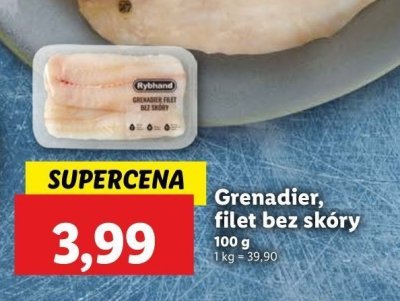 Grenadier filet bez skóry Rybhand promocja