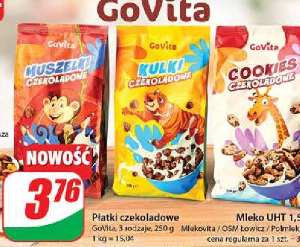 P艂atki czekoladowe kulki Govita promocja