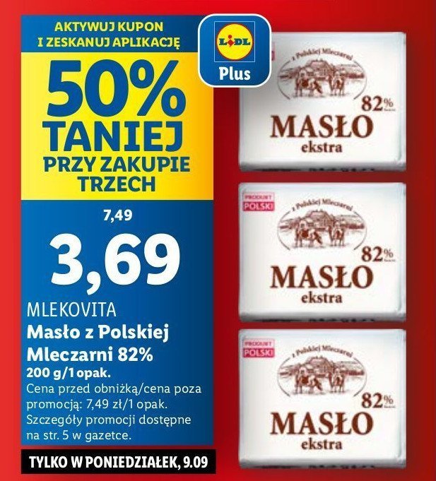 Masło z polskiej mleczarni Mlekovita promocja