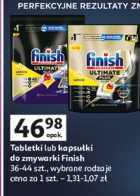 Tabletki lub kapsułki do zmywarki Finish promocja w Auchan