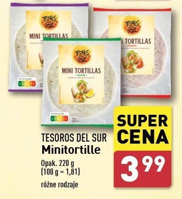 Mini tortille pomidorowe TESOROS DEL SUR promocja