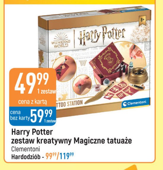 Magiczne tatua偶e harry potter wizarding world Clementoni promocja