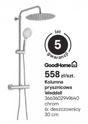 Kolumna prysznicowa Weddell 3663602949640 promocja w Castorama