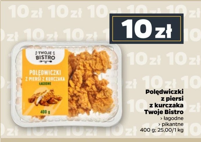 Polędwiczki z piersi kurczaka pikantne TWOJE BISTRO promocja