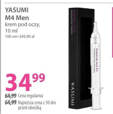 Krem pod oczy YASUMI M4 Men promocja w Hebe