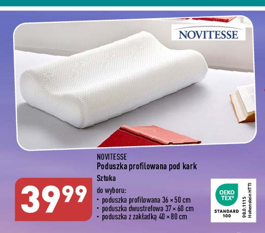Poduszka komfort 40 x 80 cm Novitesse promocja