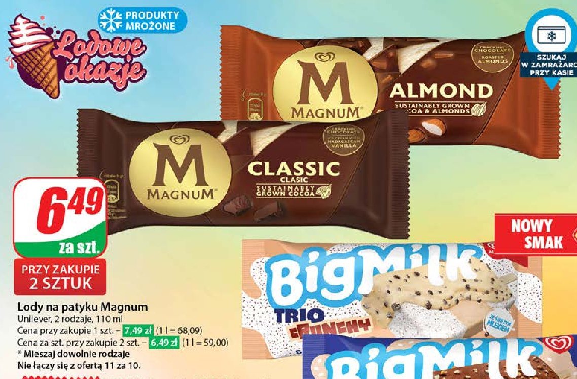 Lód classic Algida magnum promocja