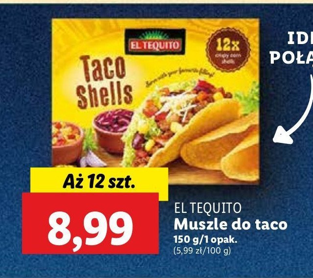 Taco shells El tequito promocja