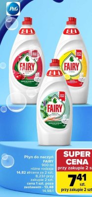 Płyn do naczyń 900 ml, różne rodzaje Fairy promocja w Carrefour Market