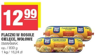 Flaczki w rosole cielęce wołowe Smakmak promocja w SPAR