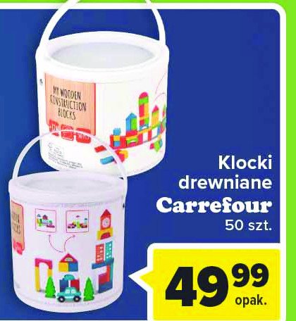 Klocki drewniane Carrefour promocja