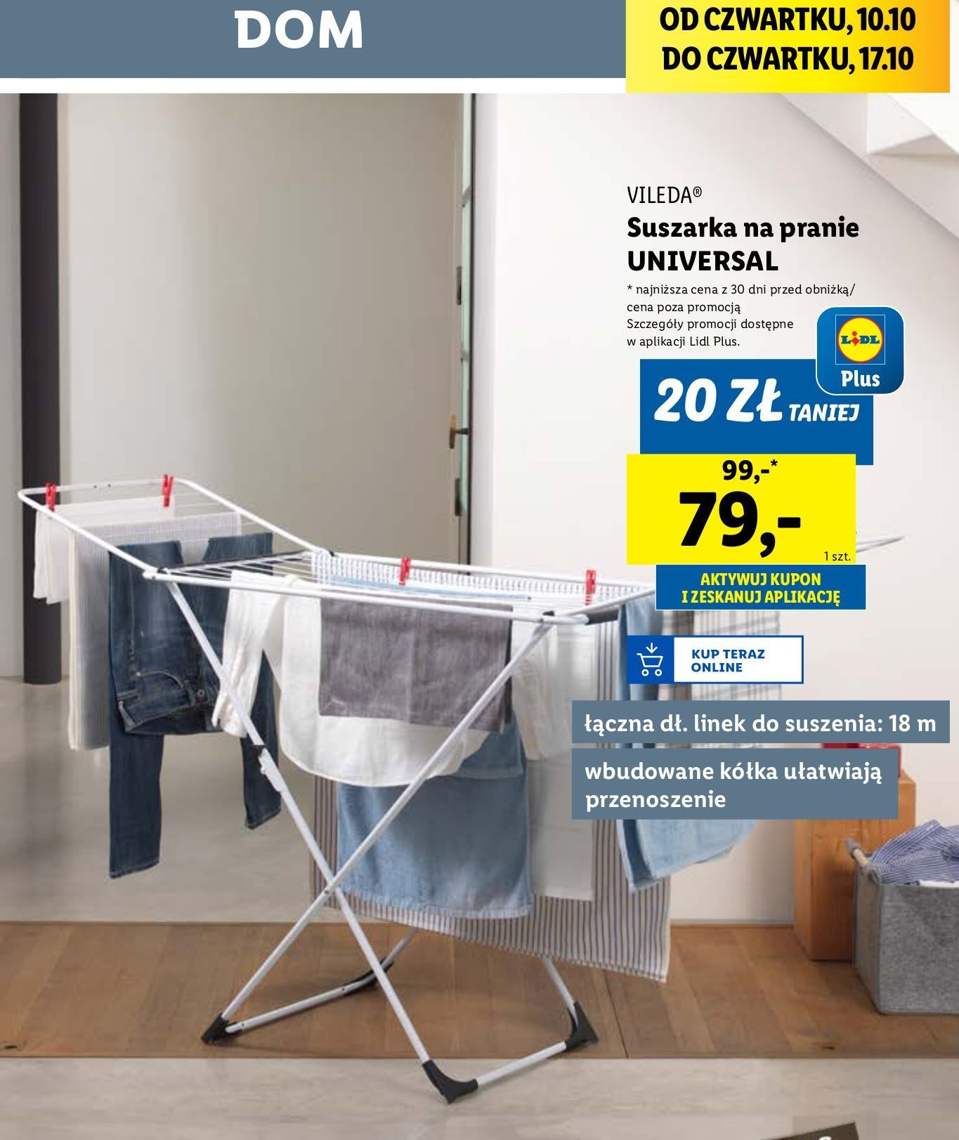 Suszarka universal Vileda promocja