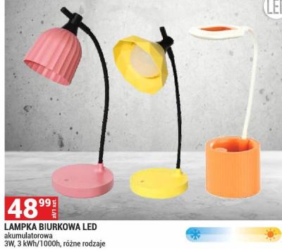 LAMPKA BIURKOWA LED akumulatorowa 3W, 3 kWh/1000h, różne rodzaje promocja w Merkury Market