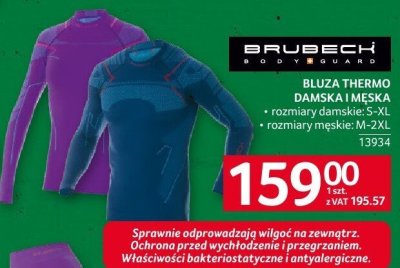 Bluza thermo damska i męska Brubeck promocja w Selgros