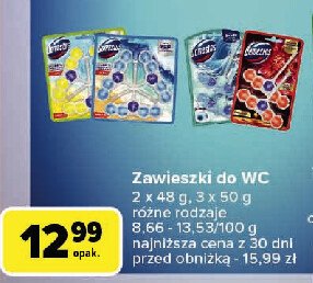 Zawieszki do wc dahlia wish DOMESTOS AROMA LUX promocja w Carrefour