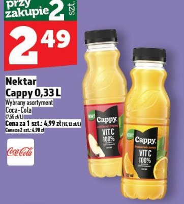 Nektar Cappy 0,33 L promocja w TOPAZ