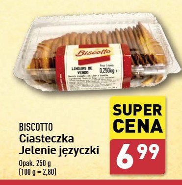 Ciastka jelenie języczki Biscotto promocja