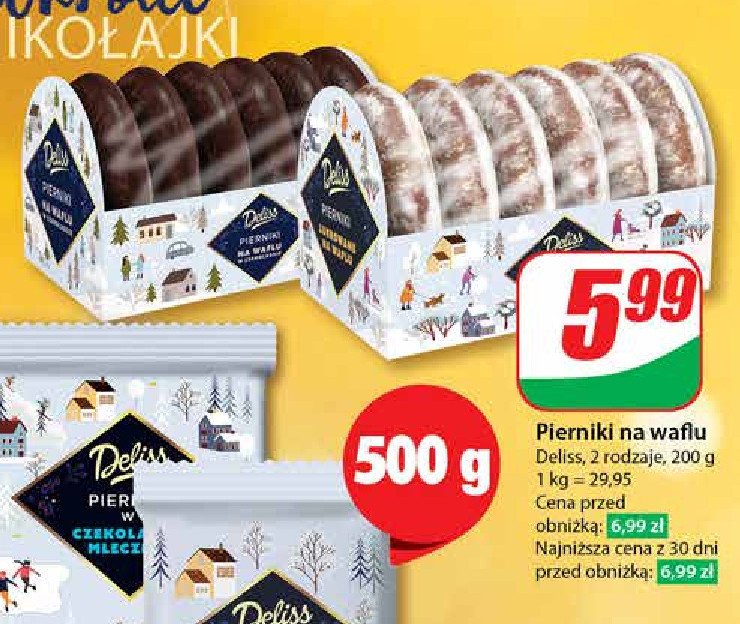 Pierniki lukrowane na waflu Deliss promocja