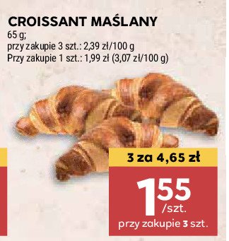 Croissant maślany promocja