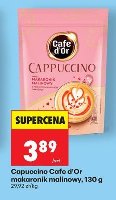 Cappuccino Cafe d'Or makaronik malinowy promocja w Biedronka