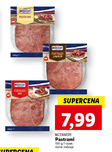 Pastrami wołowe z papryczką chili Mcennedy - cena - promocje - opinie -  sklep | Blix.pl - Brak ofert | USA, ab 01.02.