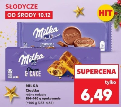 Ciastka MILKA Ciastka różne rodzaje 184-140 g promocja w Kaufland