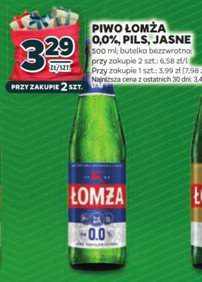 Piwo Łomża 0,0% pils. jasne promocja w Stokrotka