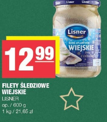 Filety śledziowe wiejskie Lisner promocja w SPAR