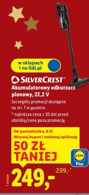 Odkurzacz pionowy akumulatorowy SilverCrest 22,2 V promocja