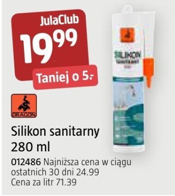 Silikon sanitarny 280 ml promocja w Jula