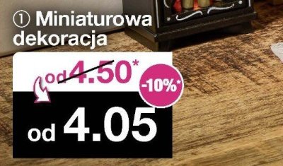 Miniaturowa dekoracja różne wzory promocja w Woolworth