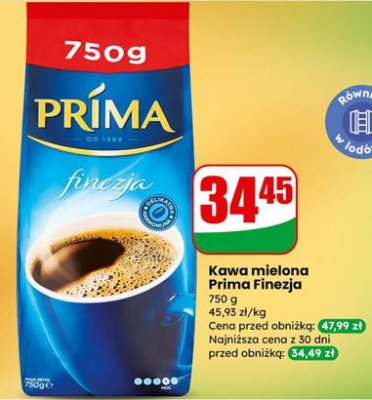 Kawa mielona Prima Finezja promocja w Dino