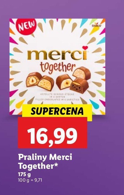 Praliny together Storck merci promocja